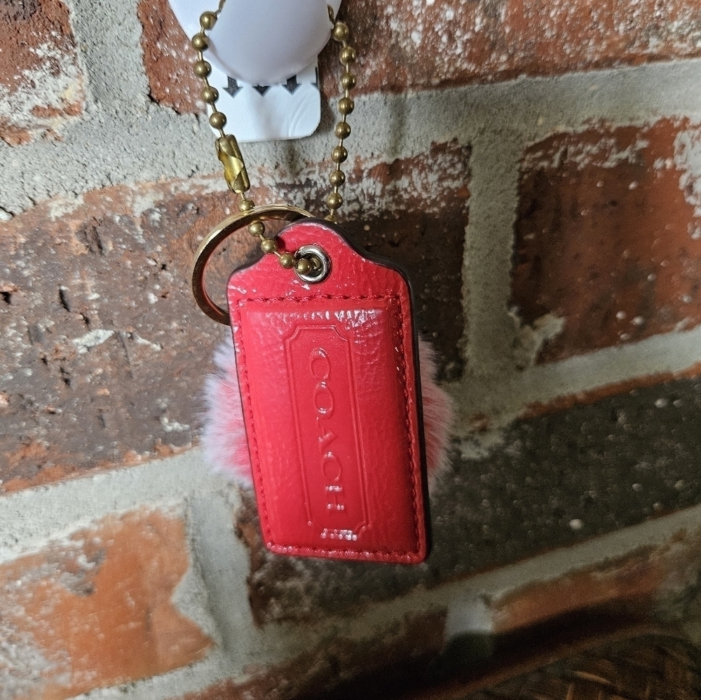 Large red coach hangtag